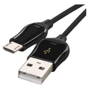 Obrázok produktu Nabíjací a dátový kábel USB-A 2.0 / micro USB-B 2.0, Quick Charge, 1 m, čierny