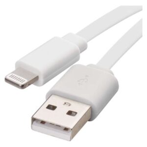 Obrázok produktu Nabíjací a dátový kábel USB-A 2.0 / Lightning MFi, 1 m, biely