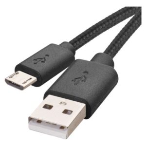 Obrázok produktu Nabíjací a dátový kábel USB-A 2.0 / micro USB-B 2.0, 2 m, čierny
