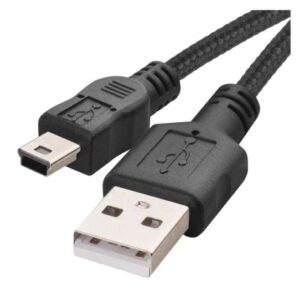 Obrázok produktu Nabíjací a dátový kábel USB-A 2.0 / mini USB-B 2.0, 2 m, čierny