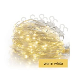 Obrázok produktu LED vianočná drop reťaz – záclona, 2,9×1,5 m, vonkajšia aj vnútorná, teplá biela, programy