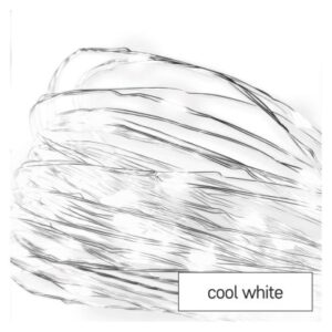 Obrázok produktu LED vianočná nano reťaz, 1,9 m, 2x AA, vnútorná, studená biela, časovač