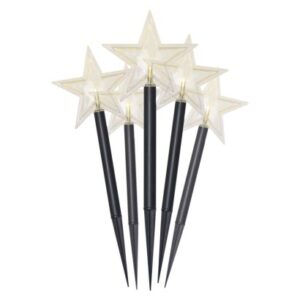 Obrázok produktu LED vianočné zapichovacie hviezdy, 35 cm, vonkajšie aj vnútorné, teplá biela, časovač