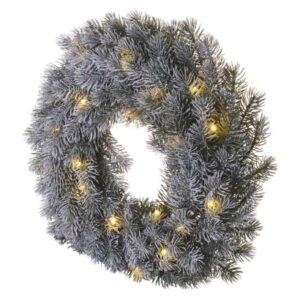Obrázok produktu LED dekorácia – adventný veniec, 40 cm, 2x AA, vnútorný, teplá biela, časovač