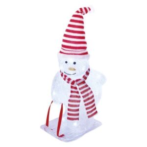 Obrázok produktu LED vianoč. snehuliak s čiapkou a šálom, 46 cm, vonkaj. aj vnútor., studená biela