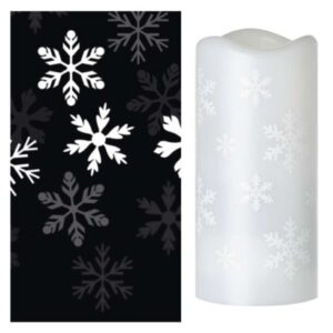 Obrázok produktu LED dekoratívny projektor – vločky, 3x AAA, vnútorný, studená biela