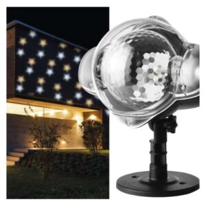 Obrázok produktu LED dekoratívny projektor – hviezdičky, vonkajší aj vnútorný, teplá/studená biela