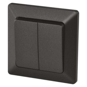 Obrázok produktu Prepínač dvojitý striedavý č. 6+6, antracit