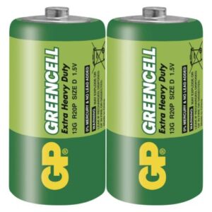 Obrázok produktu Zinko-chloridová batéria GP Greencell R20 (D)