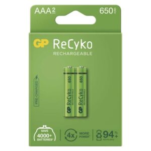 Obrázok produktu Nabíjacia batéria GP ReCyko 650 (AAA) 2 ks