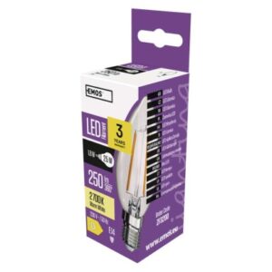 Obrázok produktu LED žiarovka Filament sviečka / E14 / 1,8 W (25 W) / 250 lm / teplá biela