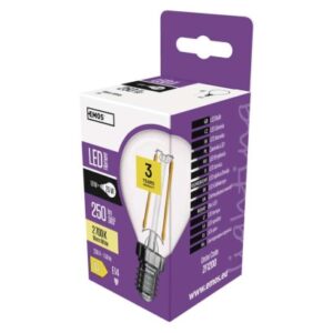 Obrázok produktu LED žiarovka Filament Mini Globe / E14 / 1,8 W (25 W) / 250 lm / teplá biela