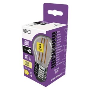 Obrázok produktu LED žiarovka Filament Mini Globe / E27 / 3,4 W (40 W) / 470 lm / teplá biela