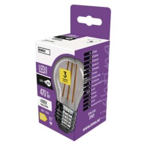 Obrázok produktu LED žiarovka Filament Mini Globe / E27 / 3,4 W (40 W) / 470 lm / neutrálna biela