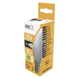 Obrázok produktu LED žiarovka Basic sviečka / E14 / 6 W (42 W) / 510 lm / teplá biela
