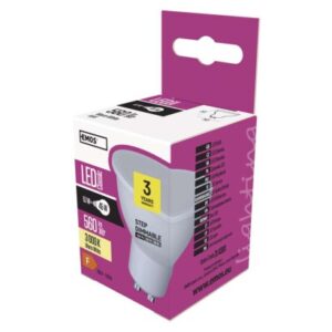 Obrázok produktu LED žiarovka Classic MR16 / GU10 / 6,1 W (45 W) / 560 lm / teplá biela / stmievateľná