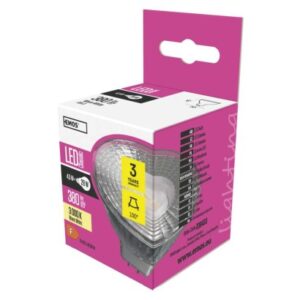 Obrázok produktu LED žiarovka Classic MR16 / GU5,3 / 4,5 W (28 W) / 380 lm / teplá biela
