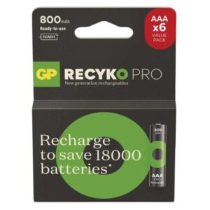 Obrázok produktu Nabíjacia batéria GP ReCyko Pro Professional (AAA) 6 ks