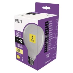 Obrázok produktu LED žiarovka Filament Globe / E27 / 7,8 W (75 W) / 1 055 lm / teplá biela
