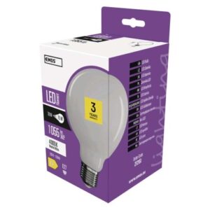 Obrázok produktu LED žiarovka Filament Globe / E27 / 7,8 W (75 W) / 1 055 lm / neutrálna biela