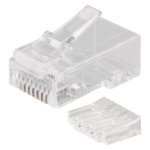 Obrázok produktu Konektor RJ45 pre UTP kábel (drôt), biely