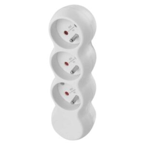 Obrázok produktu Samostatná 3 zásuvka, biela