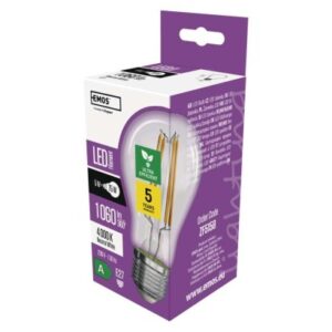 Obrázok produktu LED žiarovka Filament A60 / E27 / 5 W (75 W) / 1 060 lm / neutrálna biela
