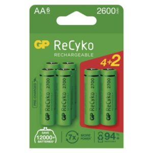 Obrázok produktu Nabíjacia batéria GP ReCyko 2700 (AA) 6 ks