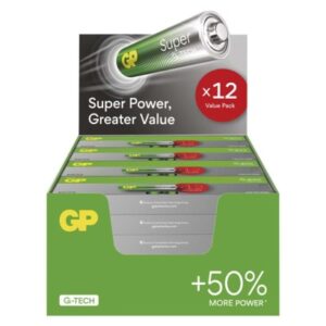 Obrázok produktu Alkalická batéria GP Super LR6 (AA), 288 ks, display box